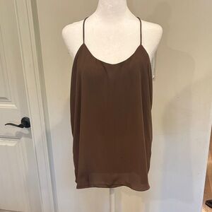 NYMPHE Chocolate Brown Camisole Top